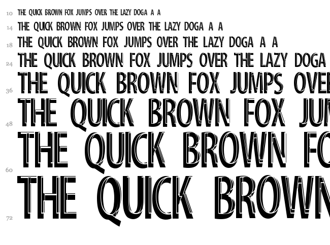 Serious Man font waterfall